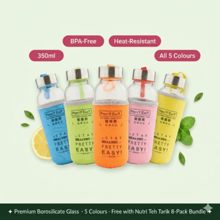 Borosilicate Glass Bottle - All 5 Colors