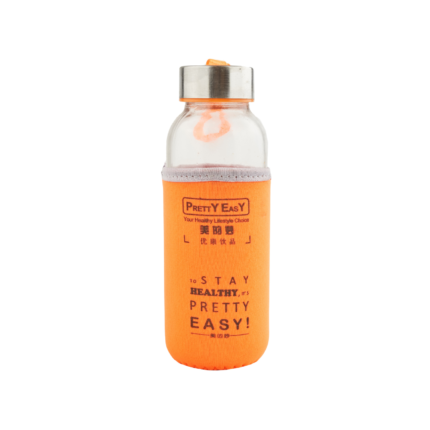PRETTY EASY Borosilicate Glass Bottle Orange