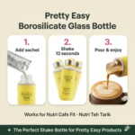 Borosilicate Glass Bottle 350ml - Image 2
