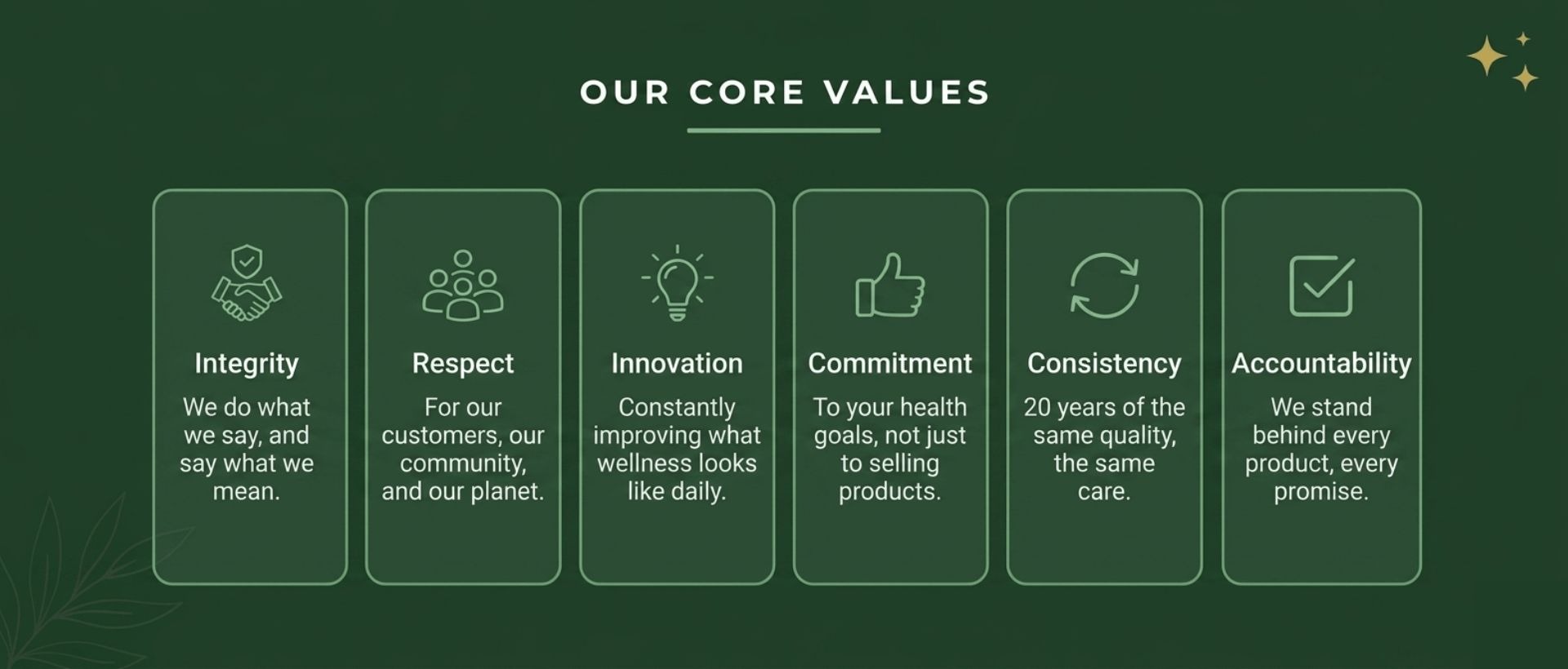 Our Core Values